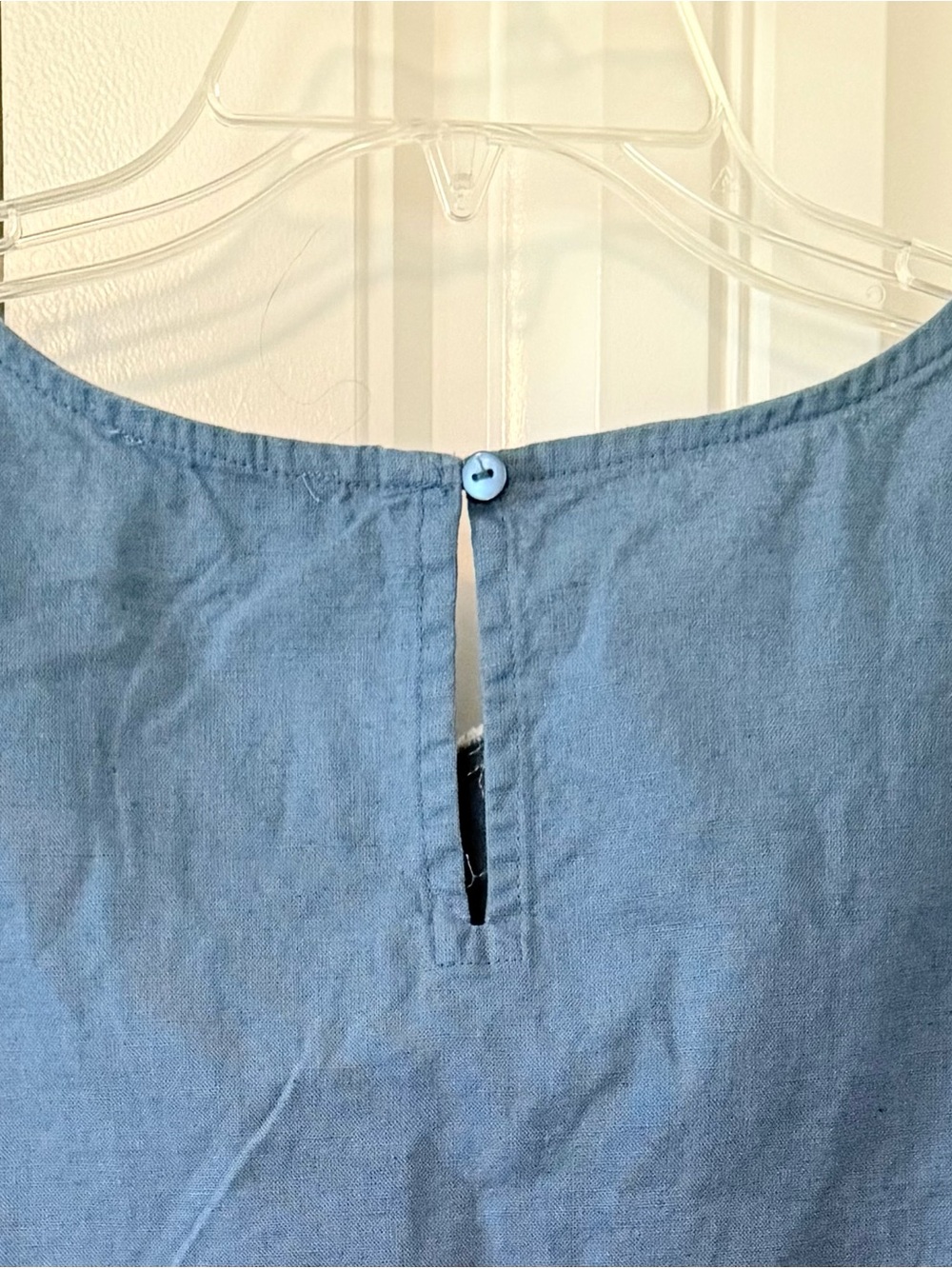 Simply Southern Blue Sleeveless Embroidered Palm Top - Picture 9 of 10